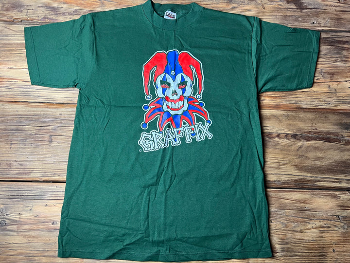 VINTAGE Graffix Clown Jester XL T Shirt TULTEX 1994 - Etsy